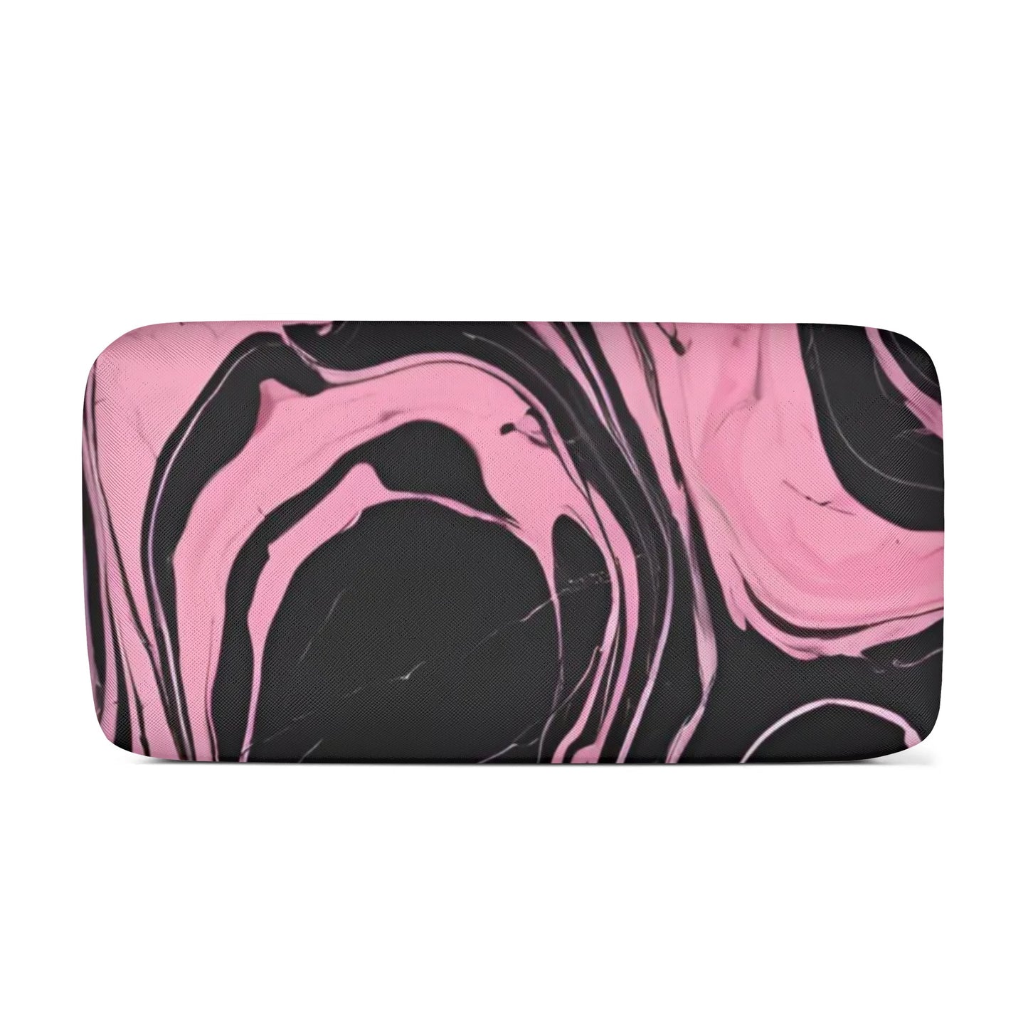 PU Cosmetic Bag Pink & Black Marble