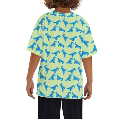 Childrens Loose Fit Short Sleeve T-Shirt Pull on Tees