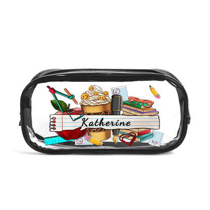 Clear Transparent Custom Pencil Case(Single-Sided Print)