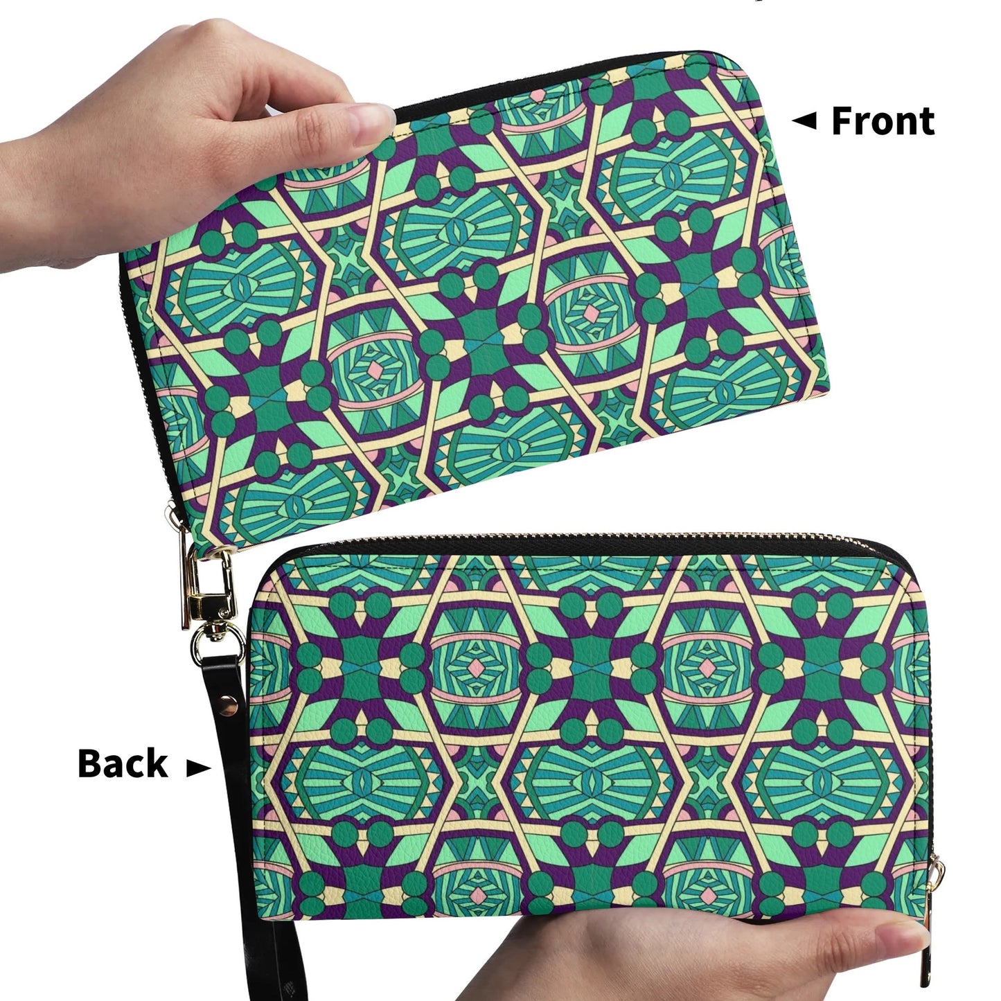 Upgraded 2.0 PU Leather Wallet Aztec Print