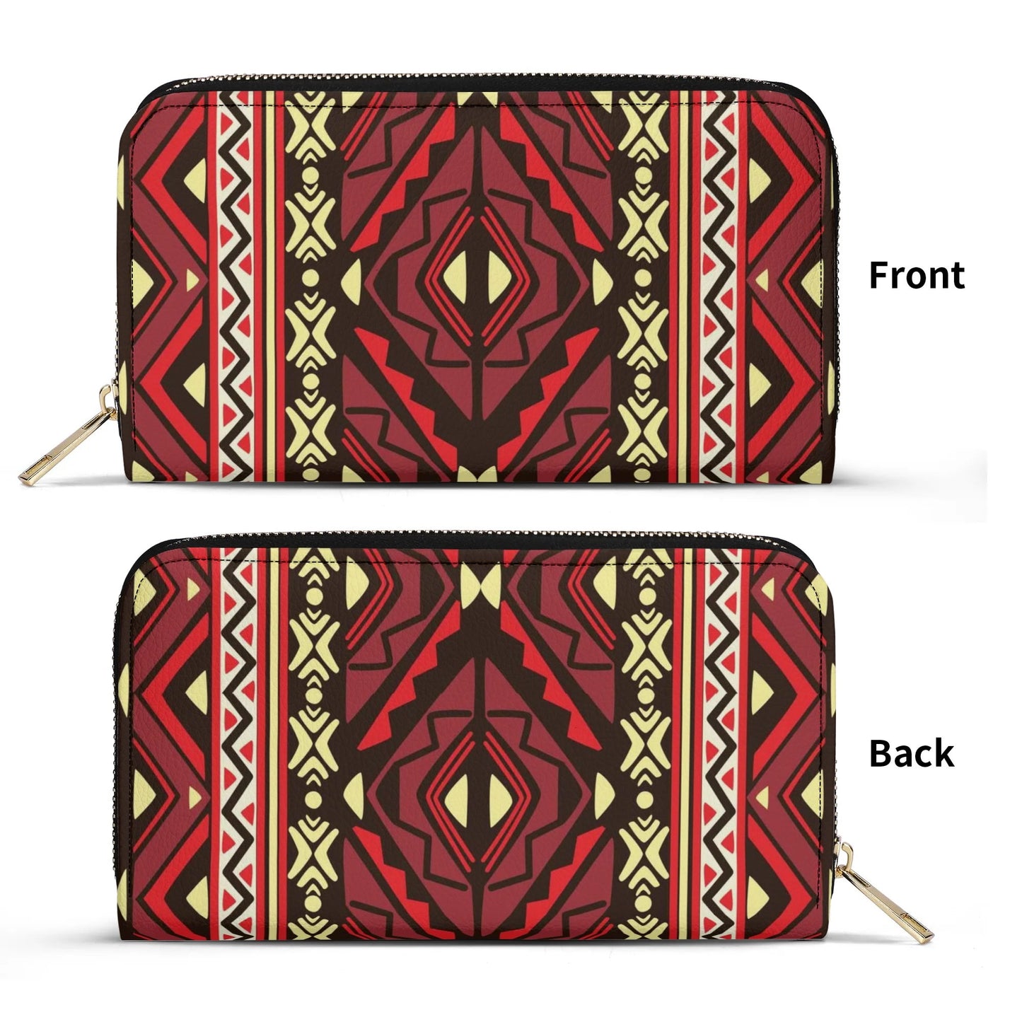 Upgraded 2.0 PU Leather Wallet Aztec Print