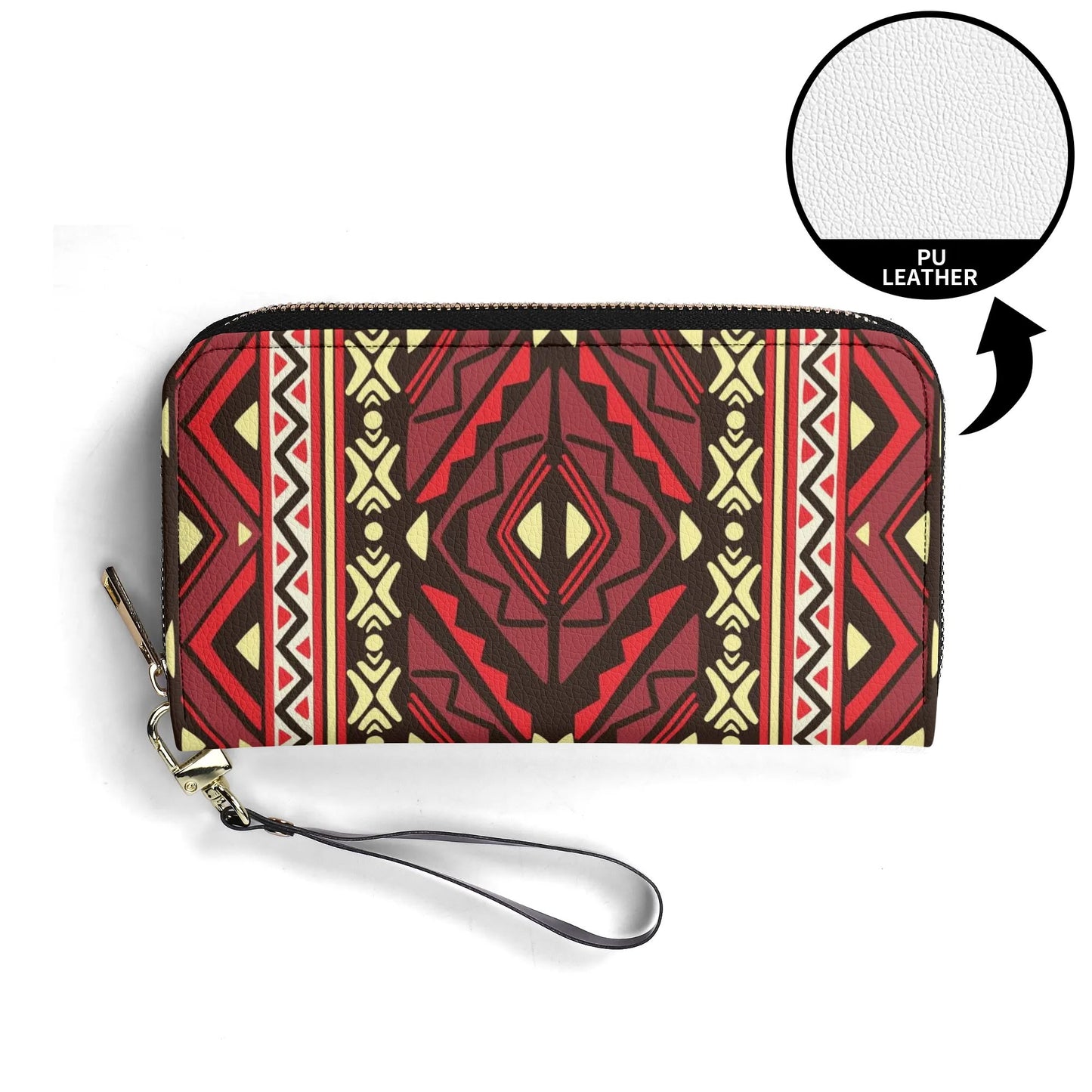 Upgraded 2.0 PU Leather Wallet Aztec Print