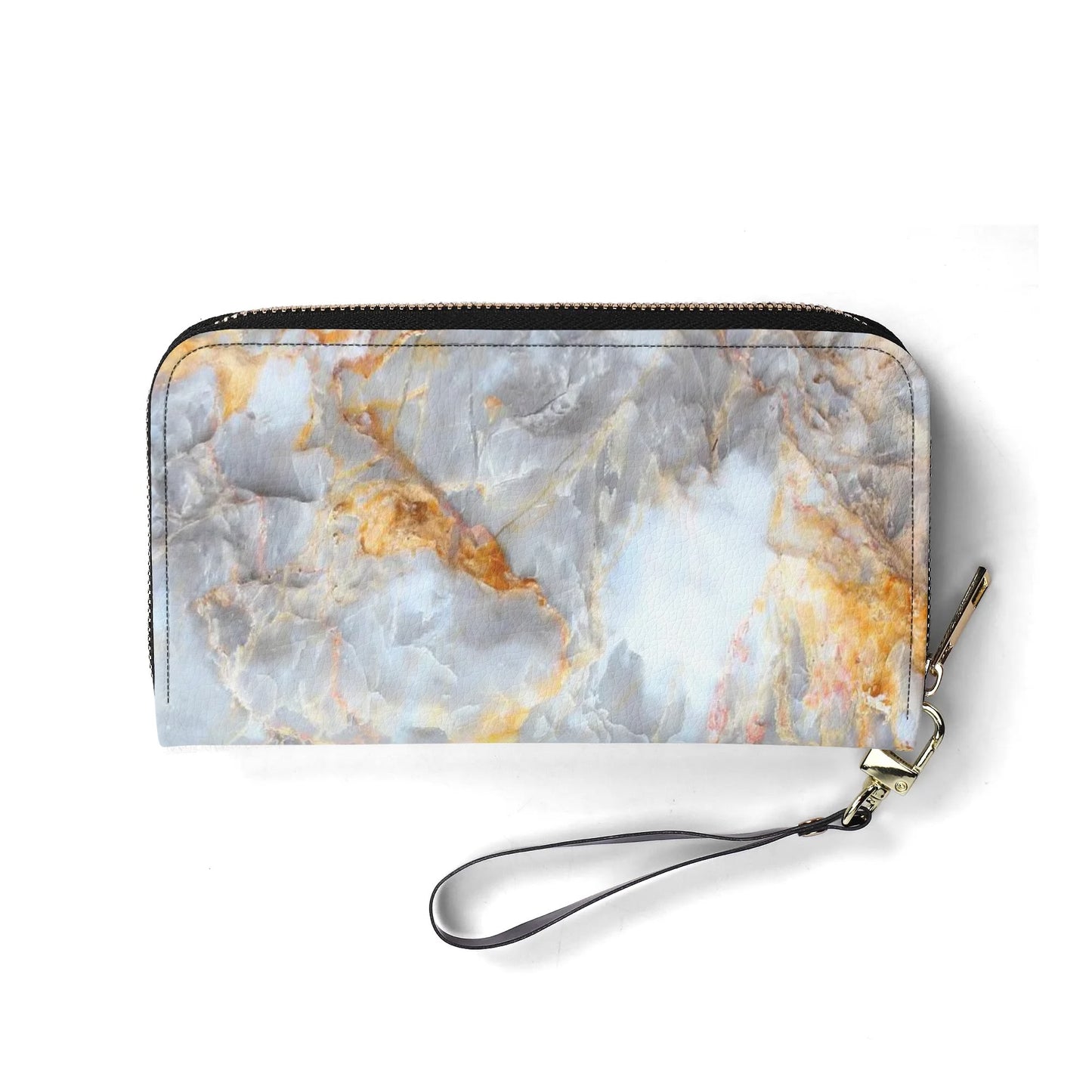 Upgraded 2.0 PU Leather Wallet Marble Print