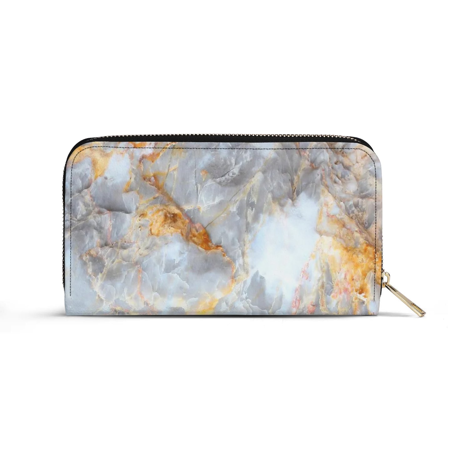 Upgraded 2.0 PU Leather Wallet Marble Print