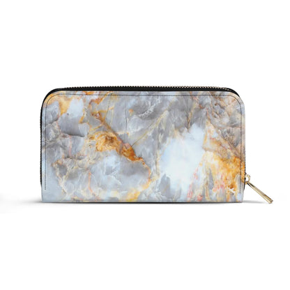 Upgraded 2.0 PU Leather Wallet Marble Print