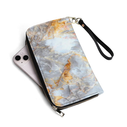 Upgraded 2.0 PU Leather Wallet Marble Print