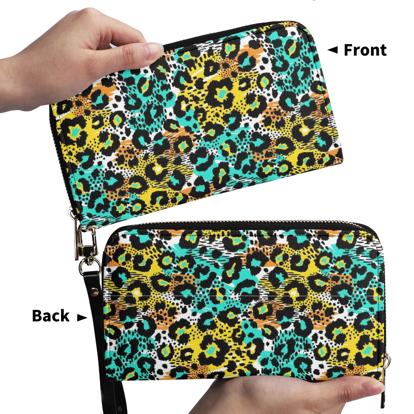 Upgraded 2.0 PU Leather Wallet Leopard Print