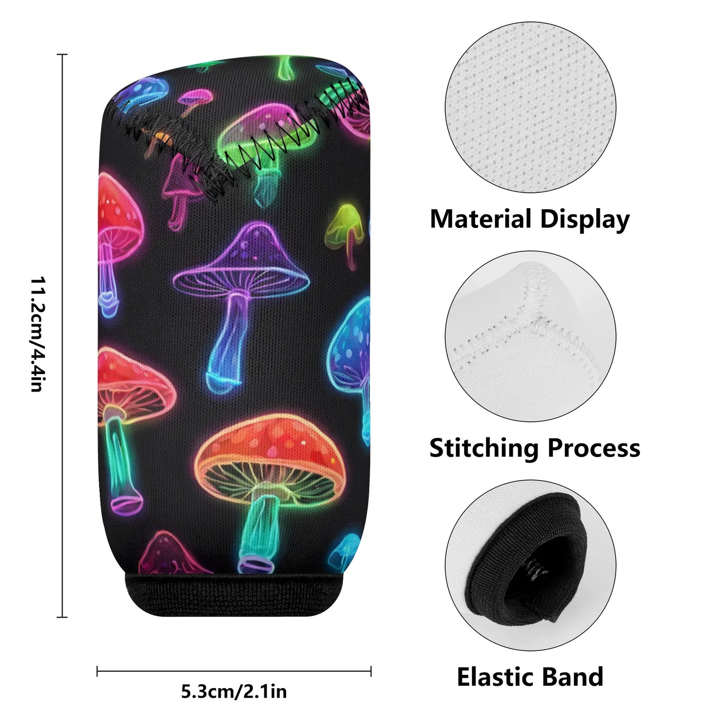 Car Gear Shift Cover Neon Mushroom