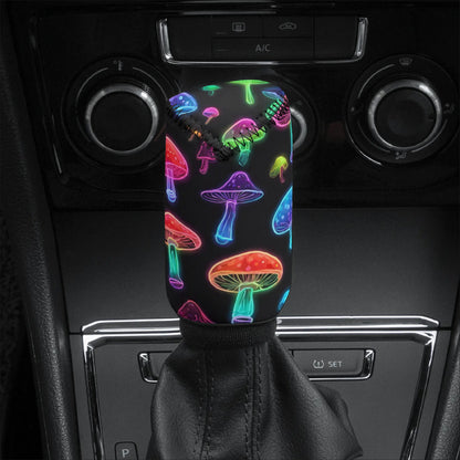 Car Gear Shift Cover Neon Mushroom