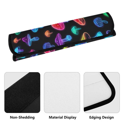 Car Seat Belt Cover Neon Mushroom