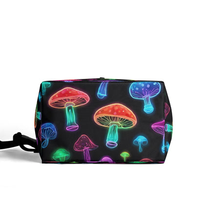 300D Hanging Storage Trash Car Organizer Bag Neon Mushroom