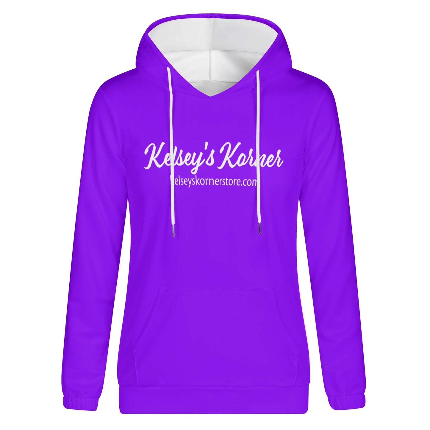 Womens Lightweight All Over Printing Pullover Hoodie Sweatshirt Purple