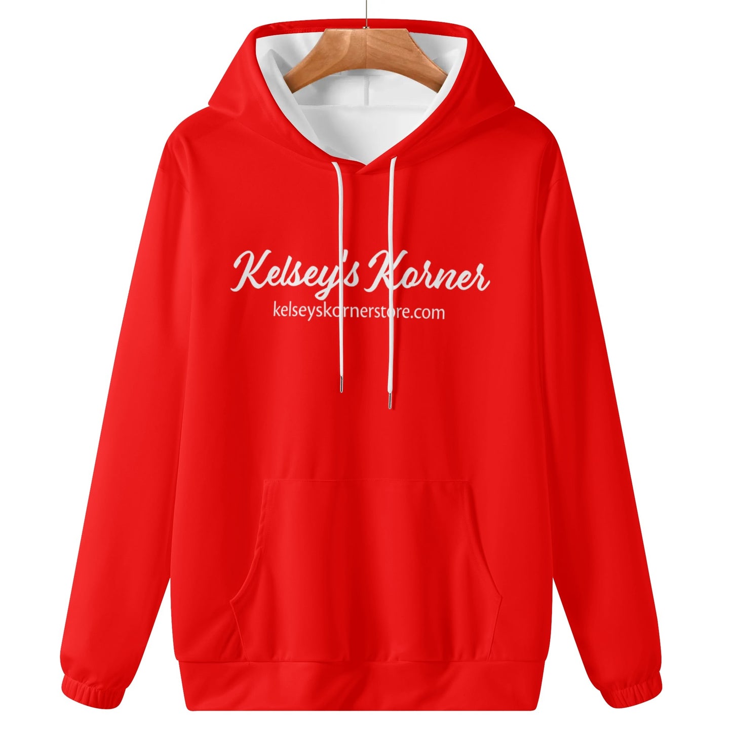 Womens Lightweight All Over Printing Pullover Hoodie Sweatshirt Red