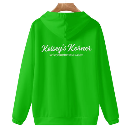 Womens Lightweight All Over Printing Pullover Hoodie Sweatshirt Green