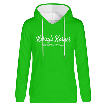 Womens Lightweight All Over Printing Pullover Hoodie Sweatshirt Green