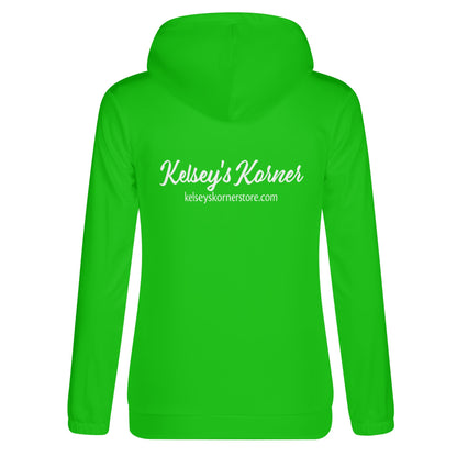 Womens Lightweight All Over Printing Pullover Hoodie Sweatshirt Green