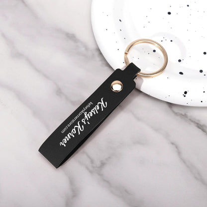 Handcrafted Leather Loop Keychain