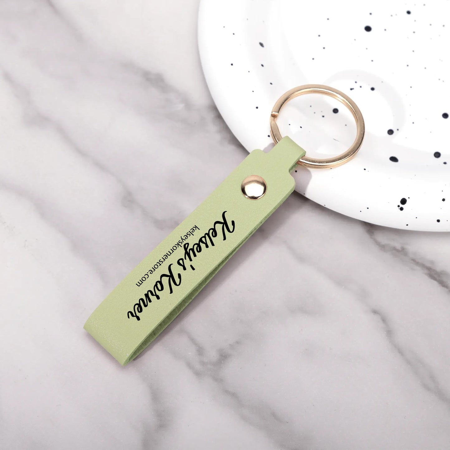 Handcrafted Leather Loop Keychain