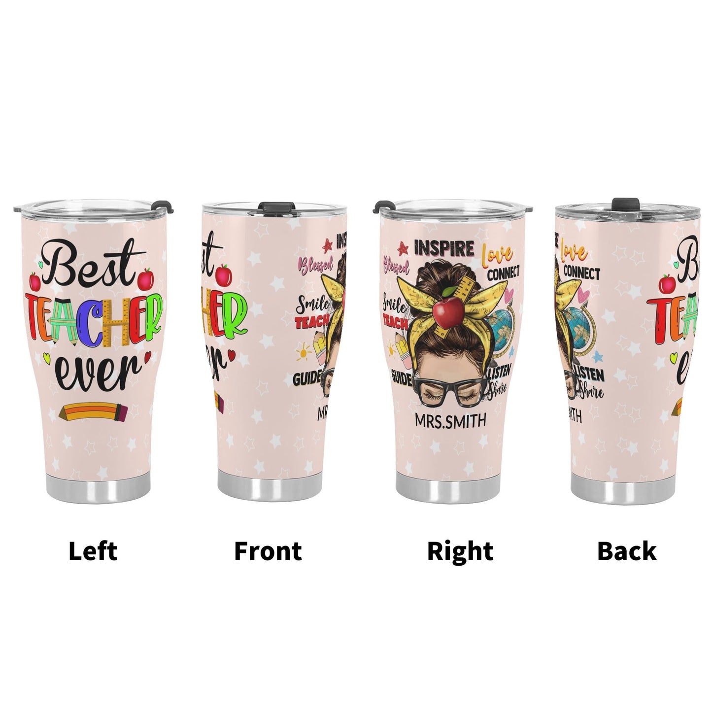 3D Personalized Stainless Steel Tumbler 30oz Printed Cup Gift