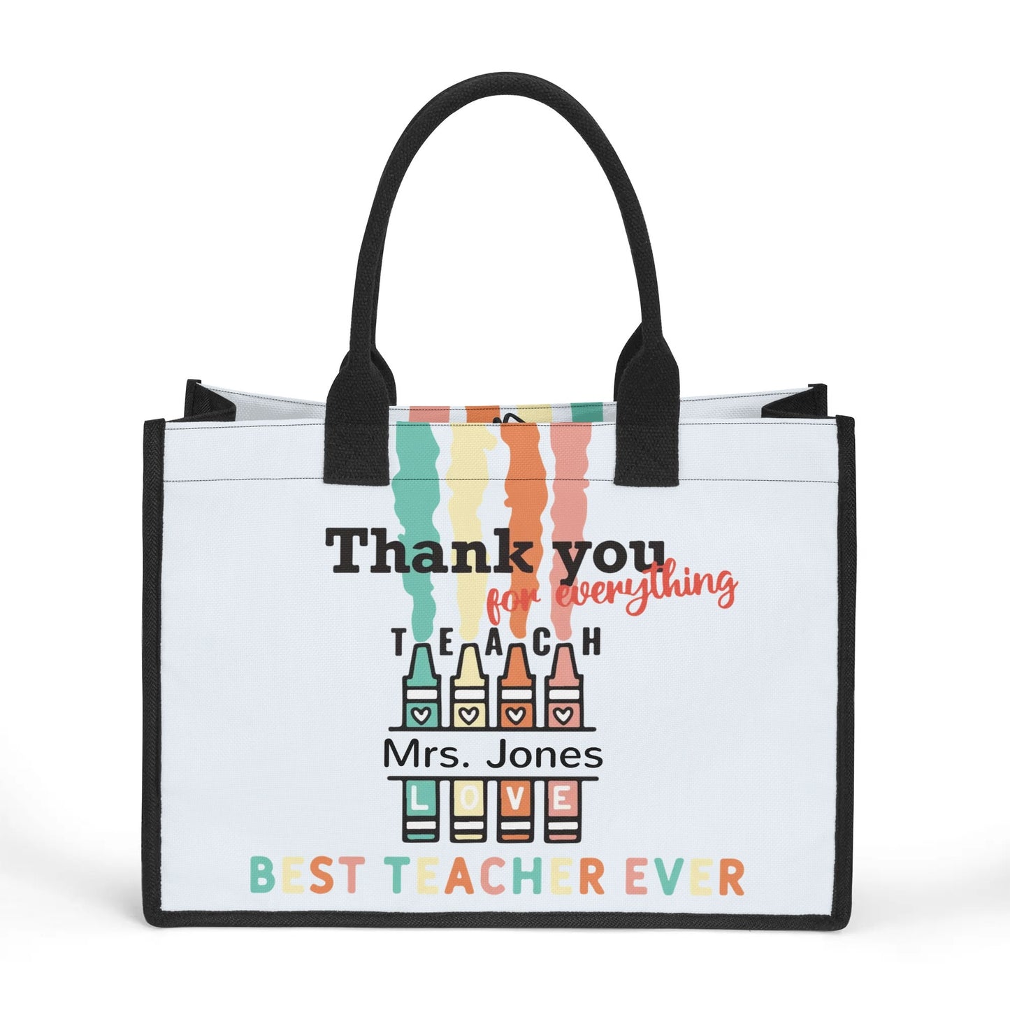 Premium All-Over Print Canvas Tote Bag（3 layers）