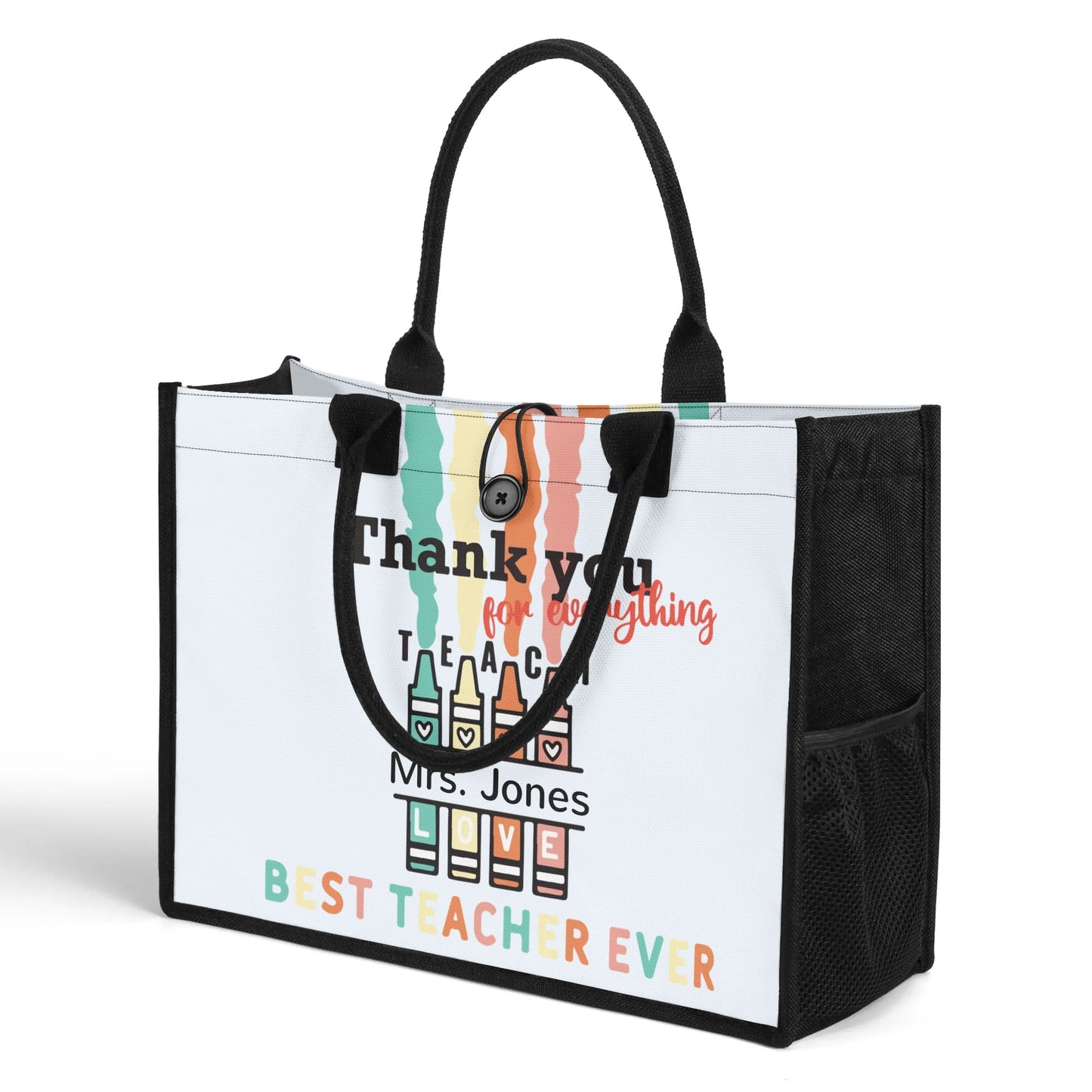 Premium All-Over Print Canvas Tote Bag（3 layers）