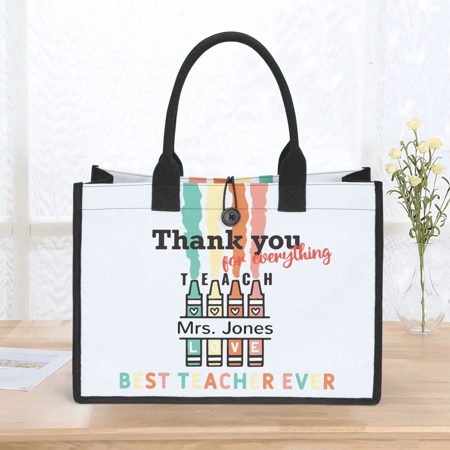 Premium All-Over Print Canvas Tote Bag（3 layers）