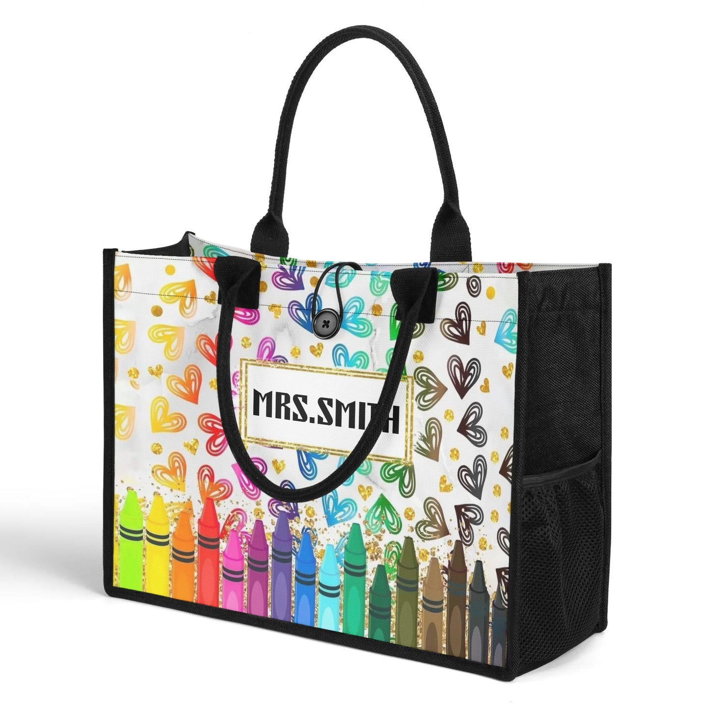 Premium All-Over Print Canvas Tote Bag（3 layers）