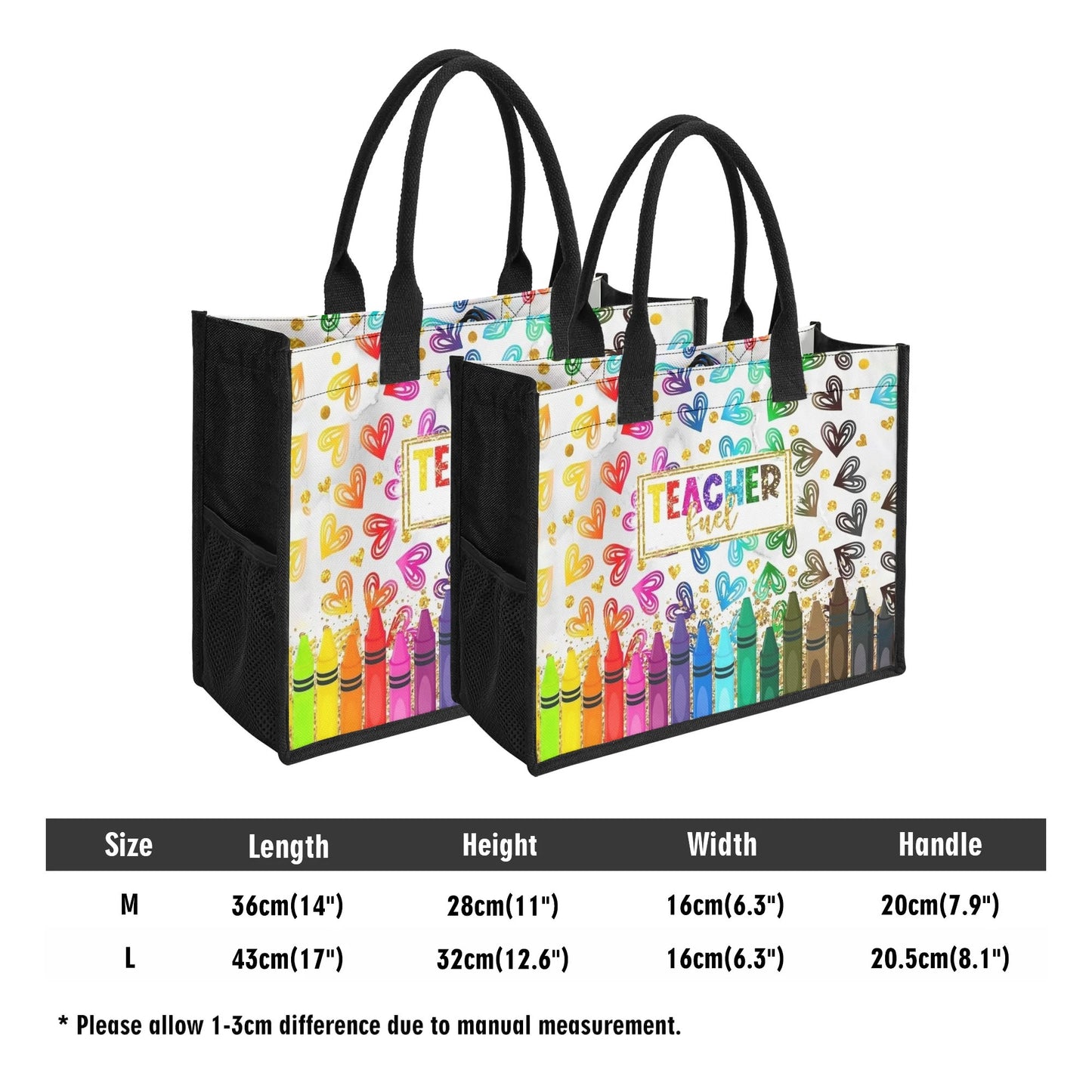 Premium All-Over Print Canvas Tote Bag（3 layers）