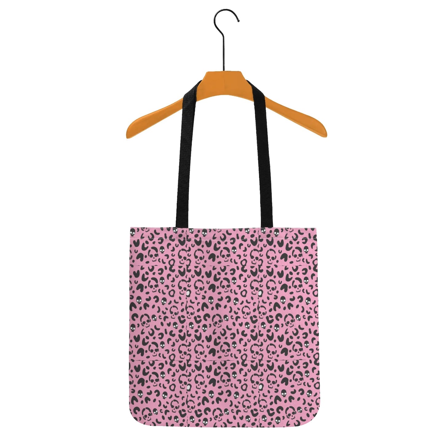 Halloween Print Cloth Tote Bag Orange