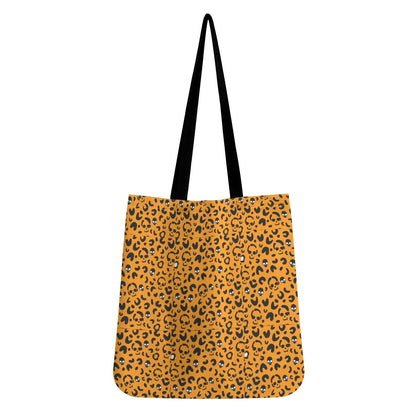 Halloween Print Cloth Tote Bag Orange