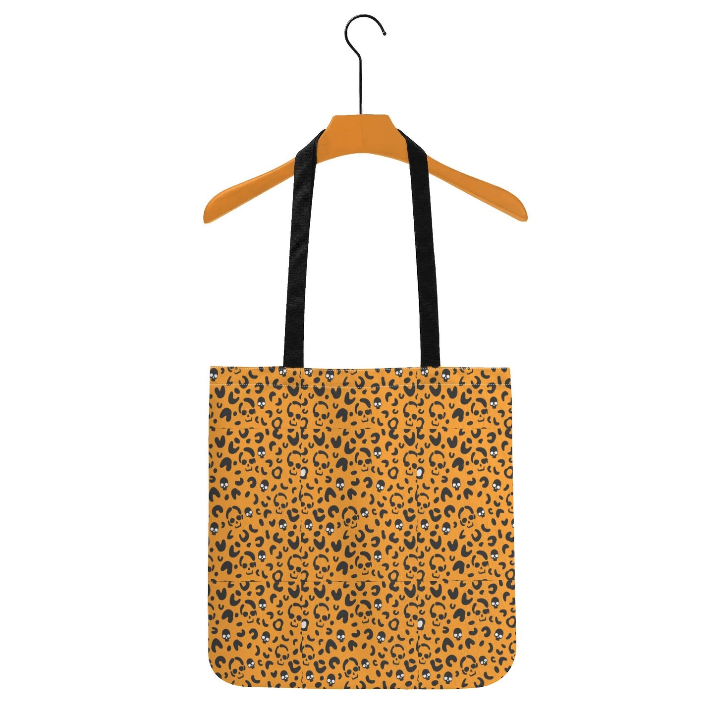 Halloween Print Cloth Tote Bag Orange