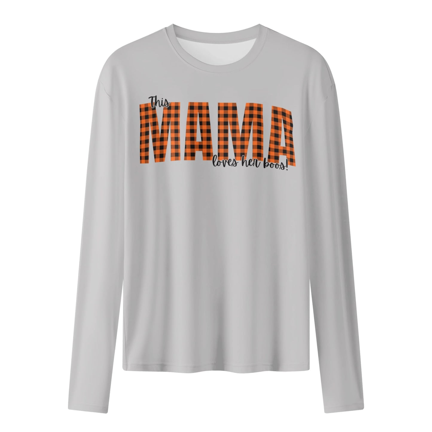 Womens Long Sleeve T Shirt Mama Halloween Design