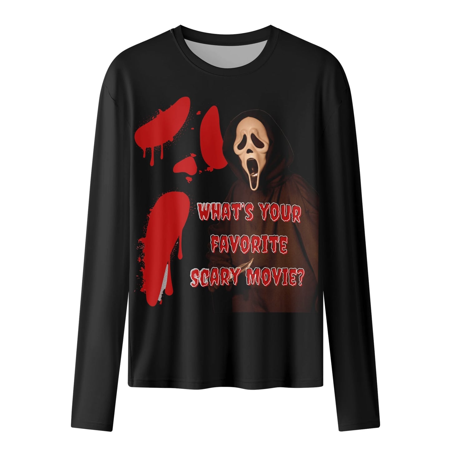 Womens Long Sleeve T Shirt Halloween Ghost