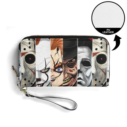 Upgraded 2.0 PU Leather Wallet Horror Characters Design