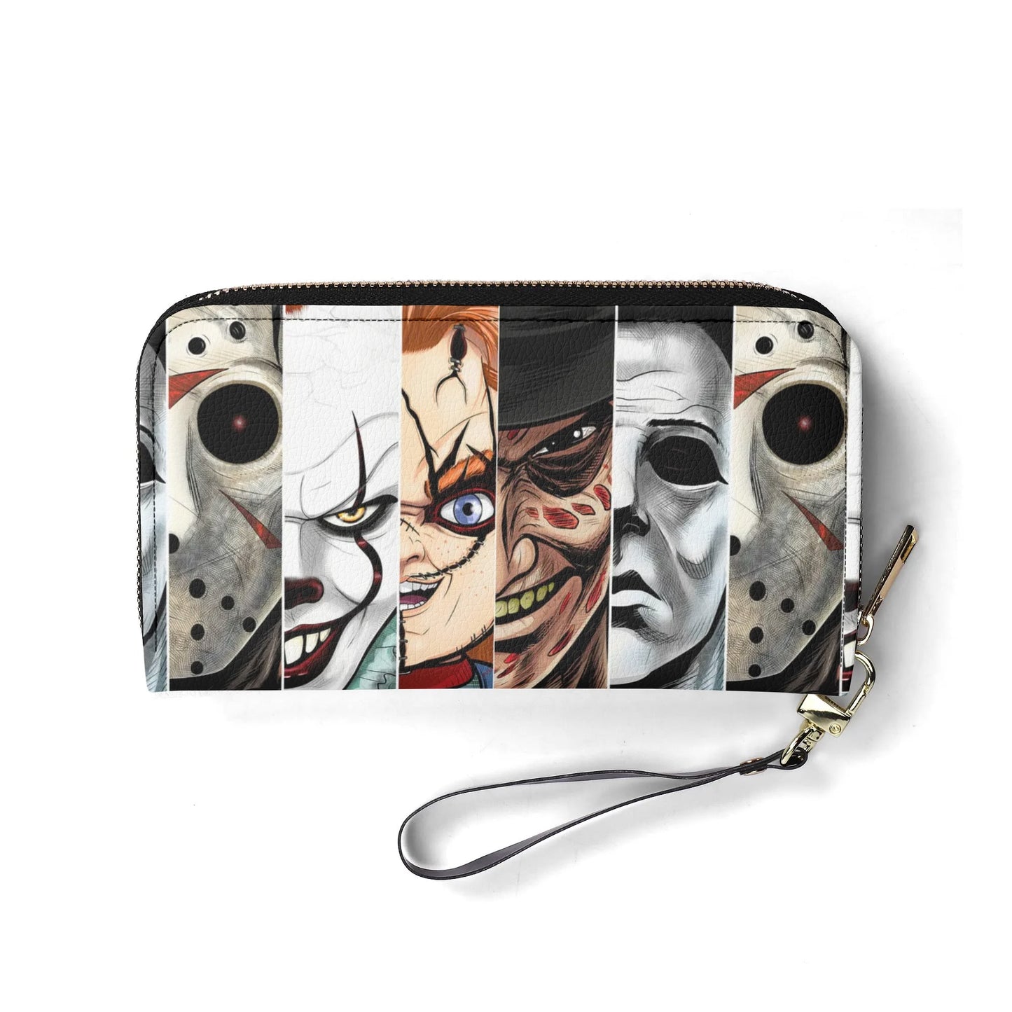 Upgraded 2.0 PU Leather Wallet Horror Characters Design