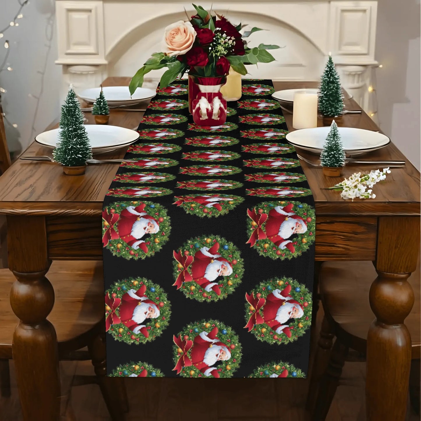 Customized Polyester Table Runner Christmas Home Decor