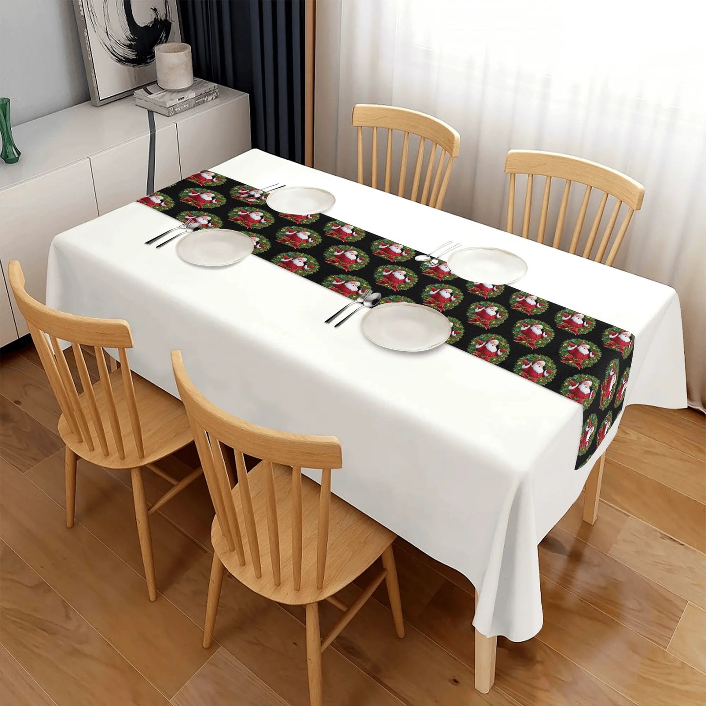 Customized Polyester Table Runner Christmas Home Decor