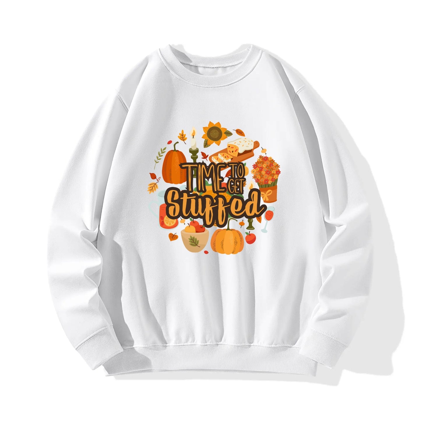 Thanksgiving Printing Unisex Cotton Sweatshirt