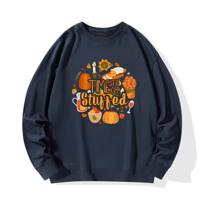 Thanksgiving Printing Unisex Cotton Sweatshirt