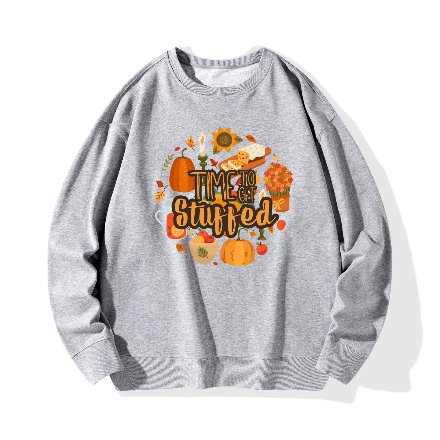 Thanksgiving Printing Unisex Cotton Sweatshirt