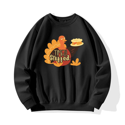 Thanksgiving Printing Unisex Cotton Sweatshirt