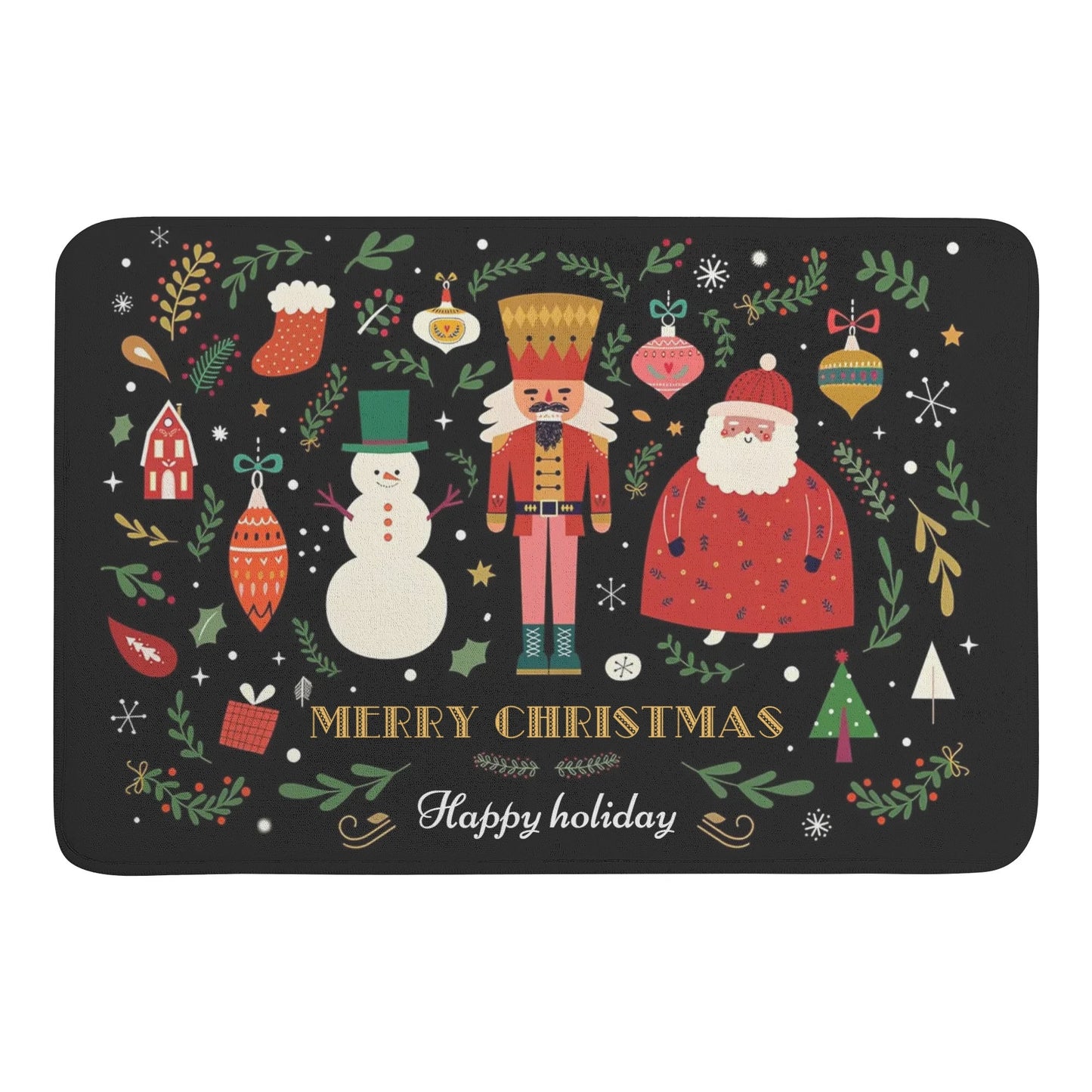 Plush Christmas Personalized Doormat