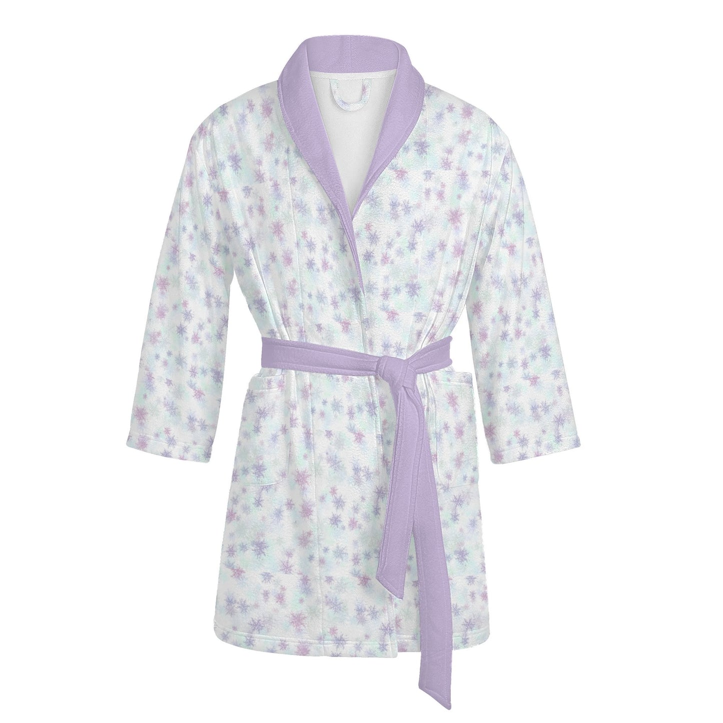 Womens Short Winter Bathrobe