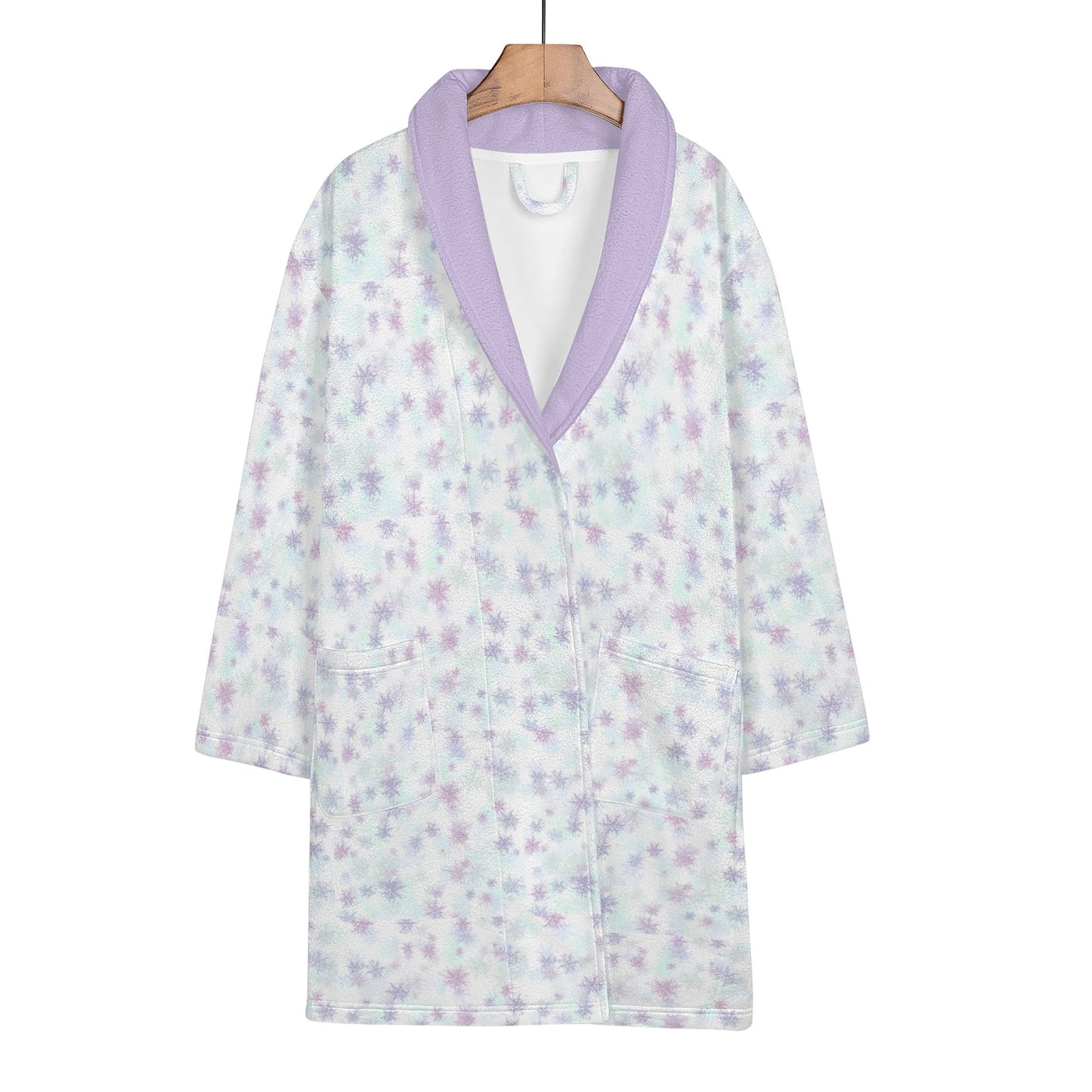 Womens Short Winter Bathrobe