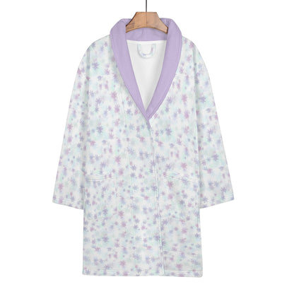 Womens Short Winter Bathrobe