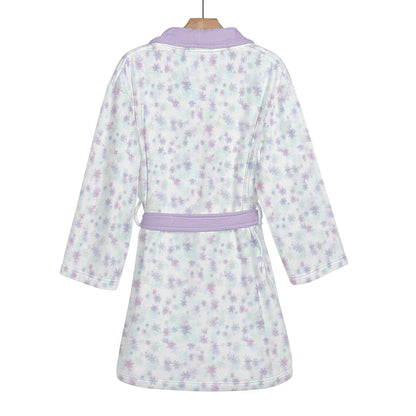 Womens Short Winter Bathrobe