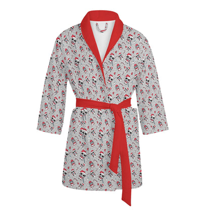 Womens Short Winter Bathrobe