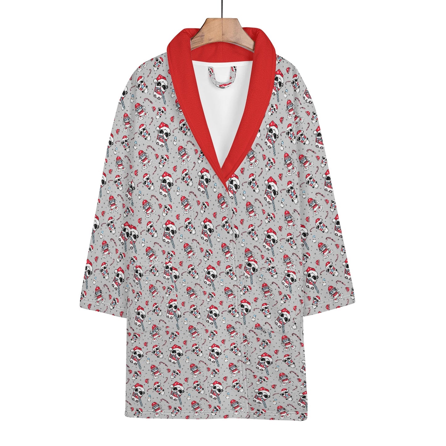 Womens Short Winter Bathrobe