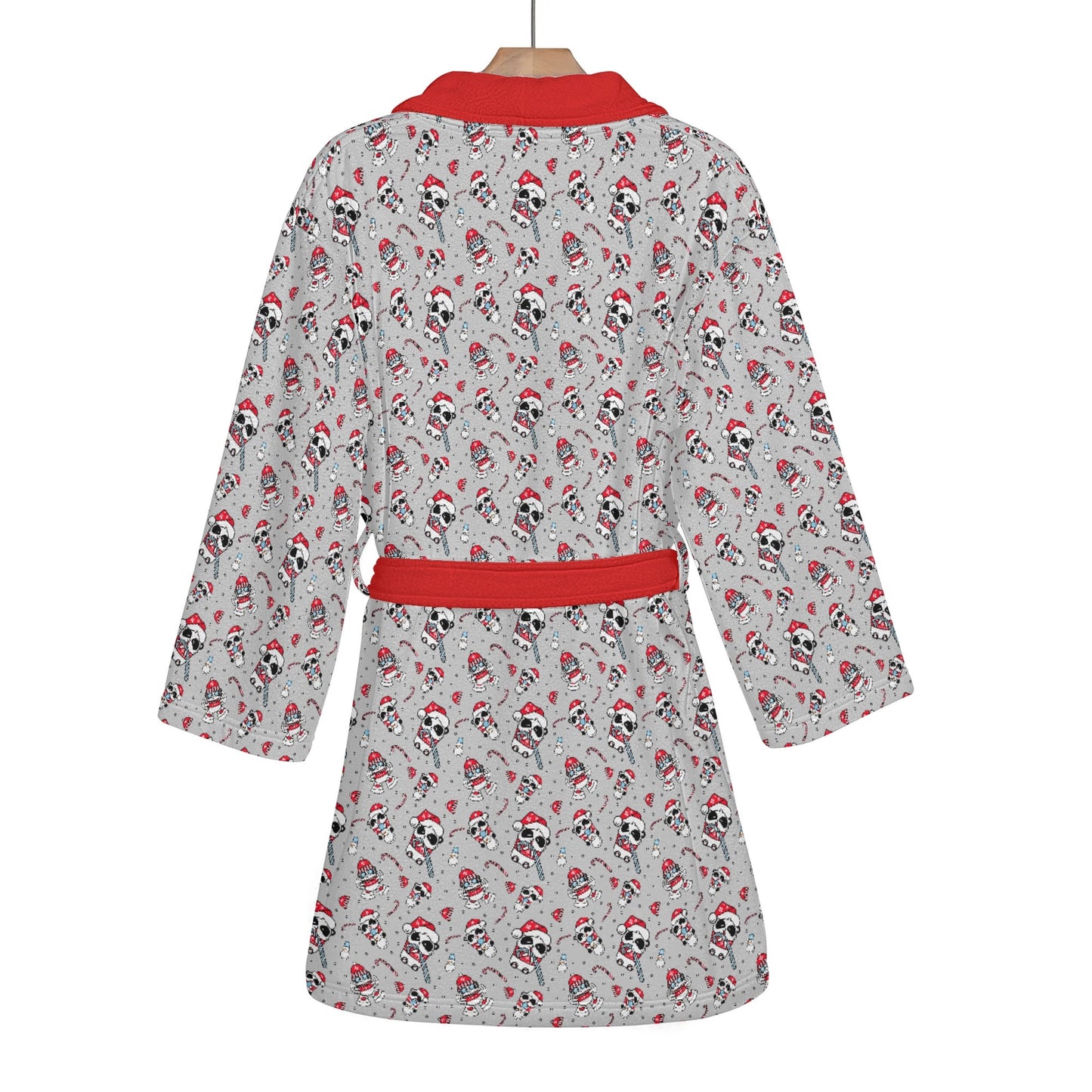 Womens Short Winter Bathrobe