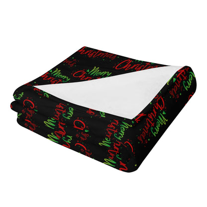 Christmas Long Vertical Flannel Breathable Blanket 4 Sizes